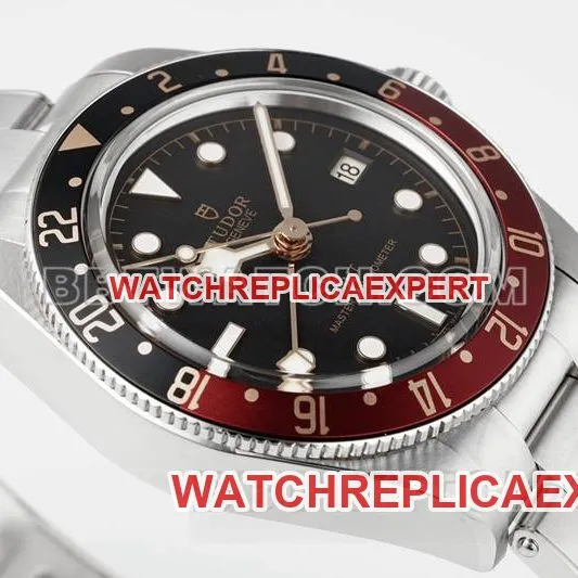 Tudor1:1replica watch ZF Factory Biwan black dial 39mm red and black circle steel bracelet model braceletlive photos