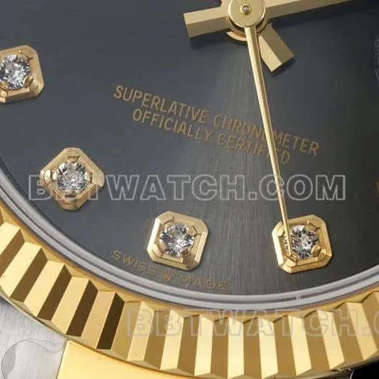 ARF FactoryRolex log 1:1super cloneblack dial31mm gold three-lattice chain link278273front live photofront live photo