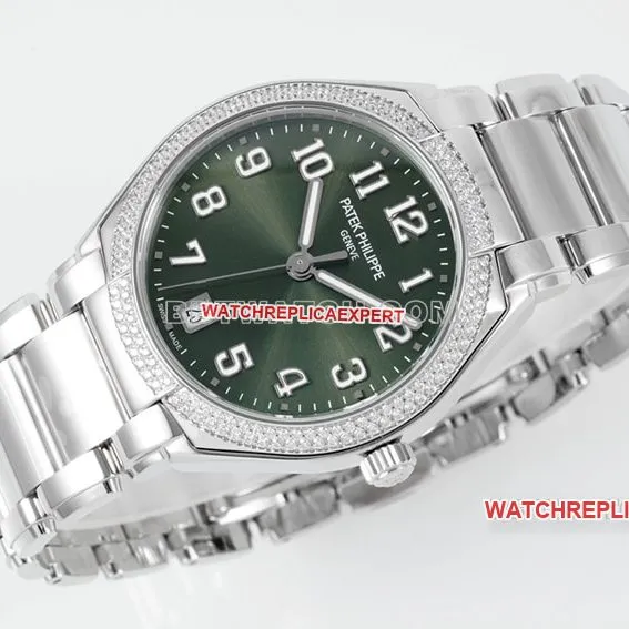 PPF FactoryPatek Philippesuper clonegreen dial7300/1200A-011front live photo
