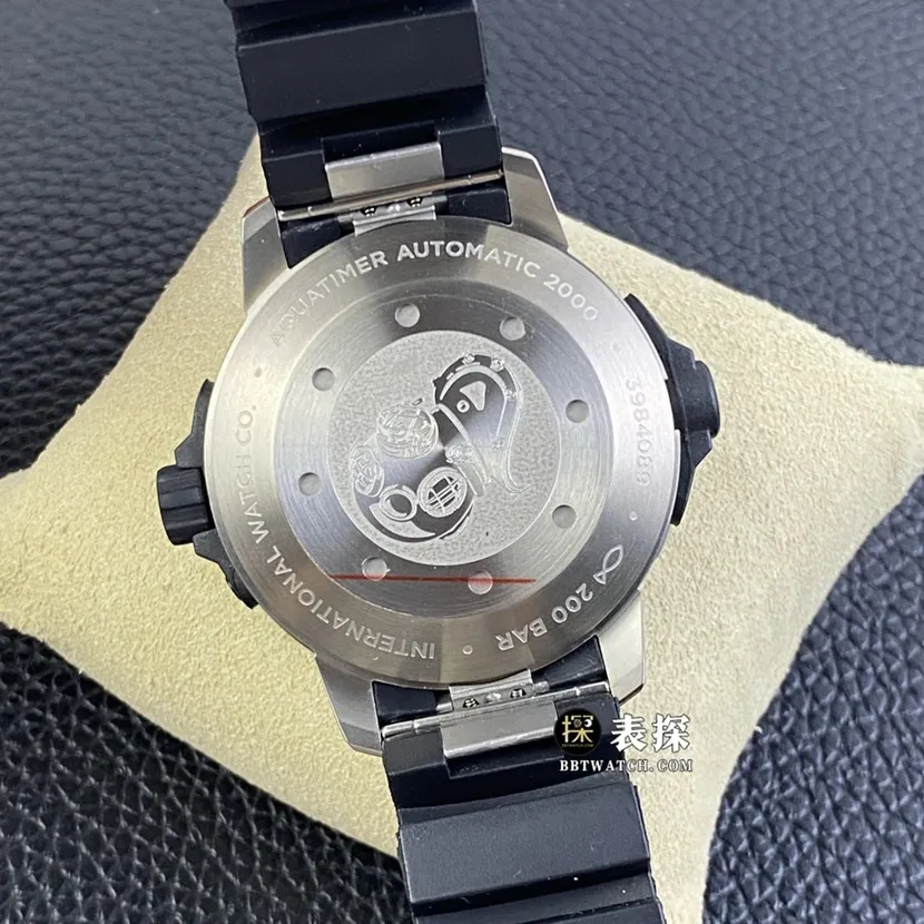 V6s factory IWC watch marine timepiece watch men's black dial rubber model pictures and prices side live photo
