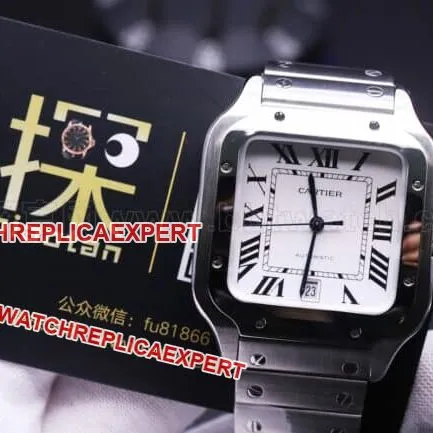 Cartier Santos watchgf factory review clasp picture