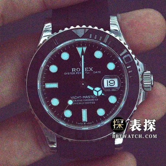 VS FactoryRolex Yacht-Master top-tier 1:1super watch black dial rubber model picture and price front live photo