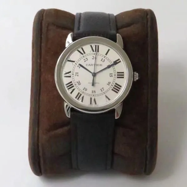 Cartier London series 36mm watch review back cover picture