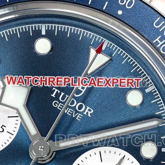 ZF FactoryTudor Biwan super cloneblue dialchronographsteel bracelet model M79360front live photo