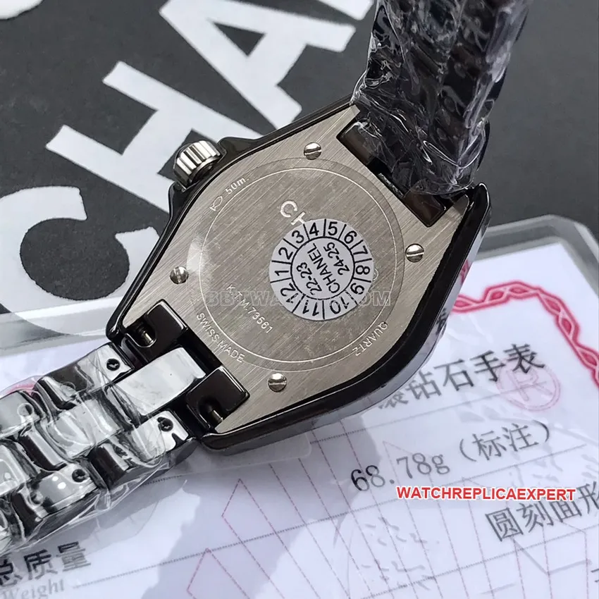 ChanelJ12top-tier 1:1high-quality replicablack dial29mmquartzH2569front live photo