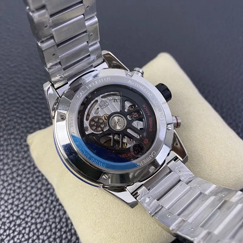 TAG Heuer watch Carrera - new blue face hollow mechanical men's watch front view