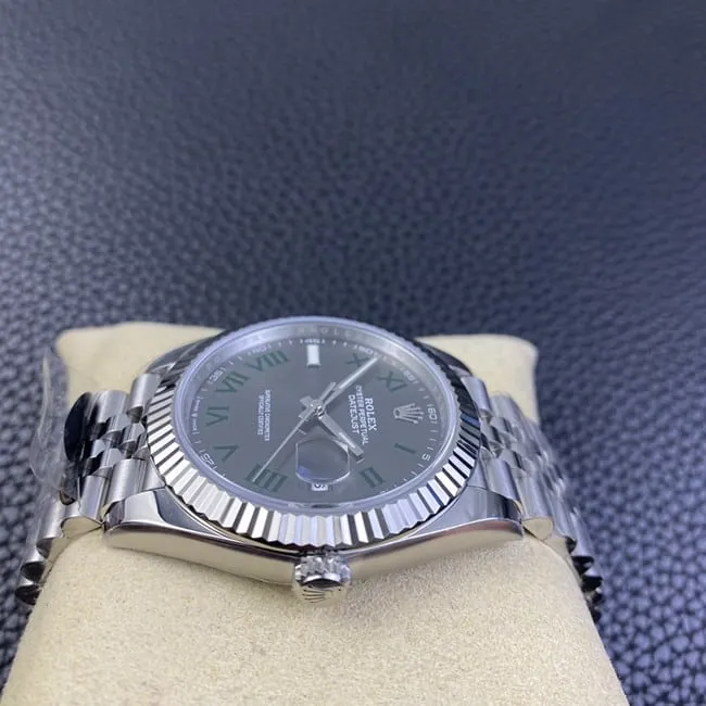clean factory Rolextop-tier watch men's gray plate steel braceletDatejust series automatic movement watch clasp picture