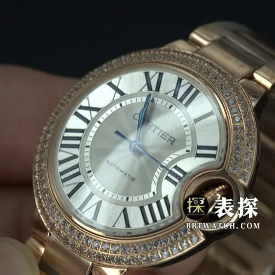 V6 factory Cartier blue balloon top-tier high-quality watch ladies white dial blue needle steel bracelet model pictures and prices overall live photos