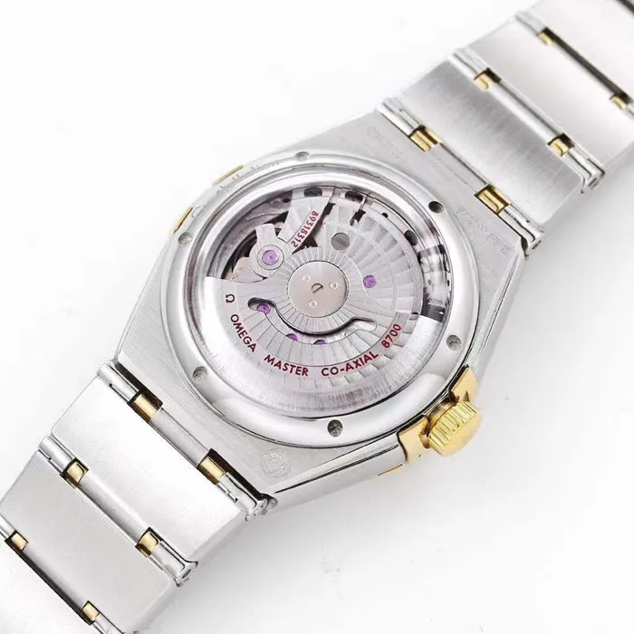 Top collectible watches Omega Women's White Plate Constellation Series Steel Strap Watch Buckle Figure
