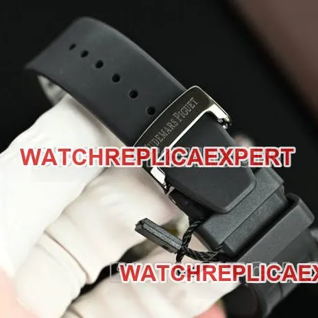 top-tier watch Royal OakDiW factory Audemars Piguet carbon fiber red needle 15500front live photo