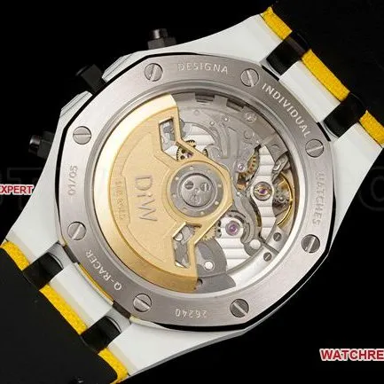 collectible watch Diw factory Royal OakAudemars Piguet brown dial chronograph mechanical front live photo