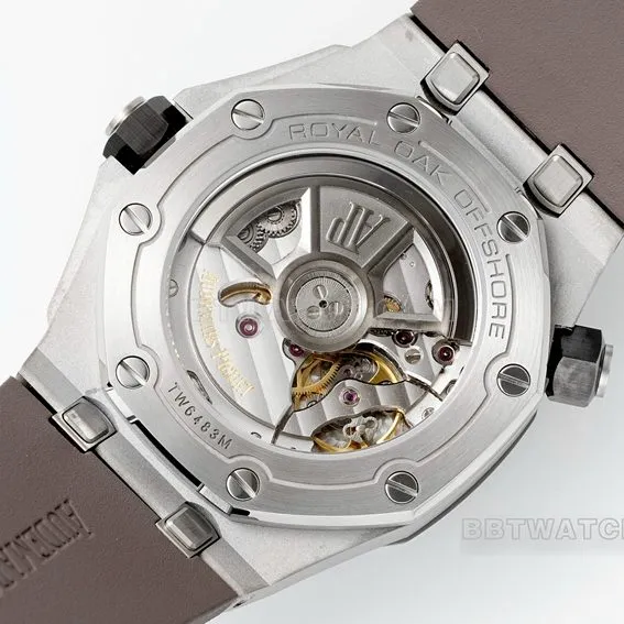 APS factory Audemars PiguetRoyal Oak offshore top-tier 1:1high-quality gray plate rubber model 15720ST.OO.A009CA.01front live photo