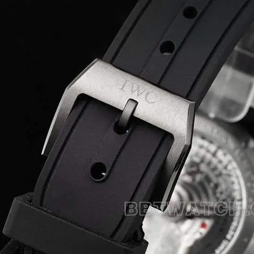 BLSIWC pilot top-tier 1:1high-quality replicablack dialchronograph rubber model IW388306caseback live photo