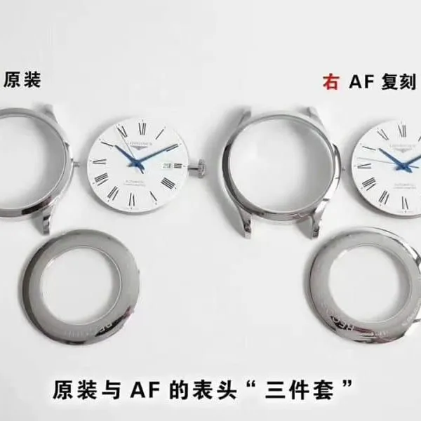 AF Longines founder L2.821.4.11.6replica watch genuine and fake review front view