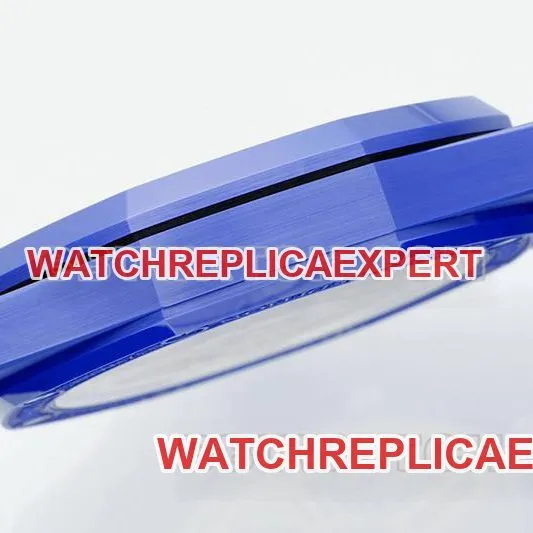 Audemars Piguet collectible watch APS factory Royal Oak flower pattern dial blue ceramicsteel bracelet model 15500braceletlive photos