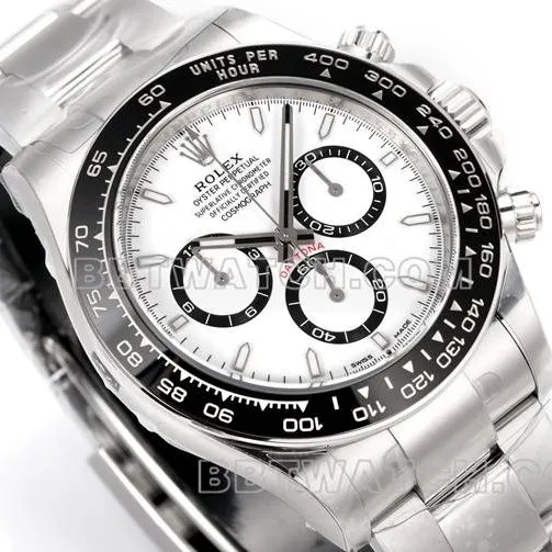 1:1replica watch JF factory Rolex Daytonawhite dial4131 mechanical 40mm front live photo