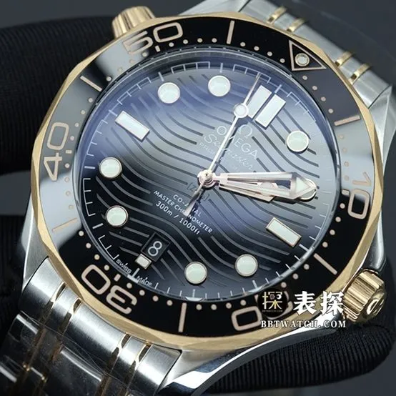 VS FactoryOmegaSeamaster300Mtop-tier watch men's rose gold black steel bracelet picture and price front live photo