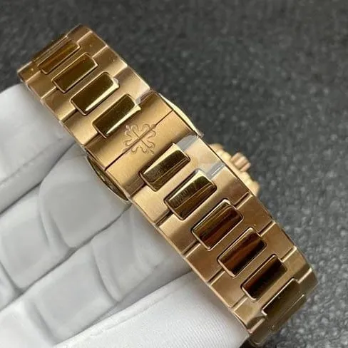 3K Factorytop-tier watch Patek Philippe women's white dialsteel braceletNautilus series automatic movement watch front view