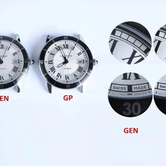 CartierRonde de Cartier series WSRN0002replica genuine and fake comparison evaluation circle picture