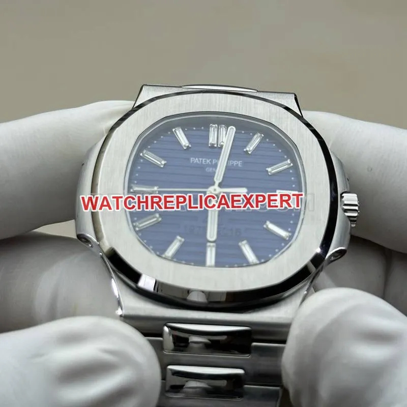 Patek Philippe1:1replica watch BBF factory Nautilus324movementblue dialsteel bracelet model braceletlive photos