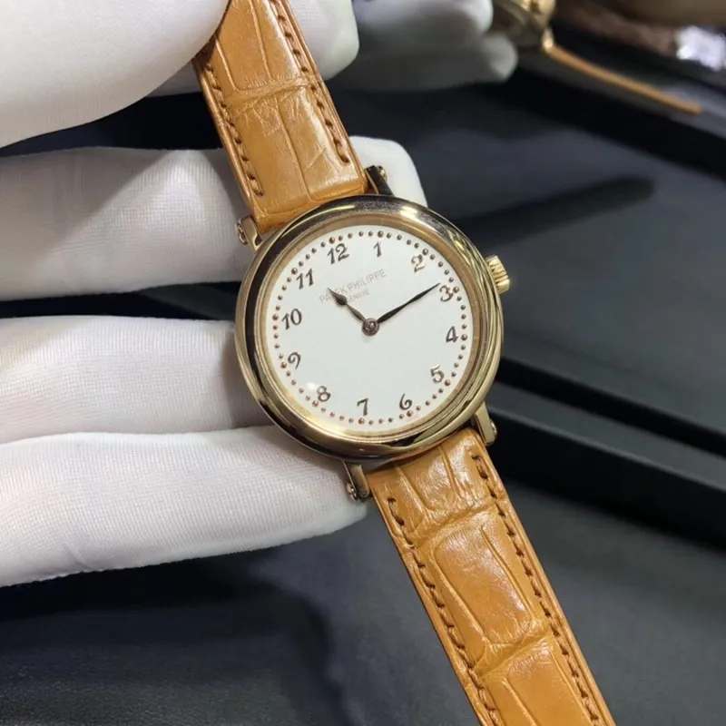 Patek Philippe classic watch series 18K solid gold 35mm Swiss automatic movementmovement front view