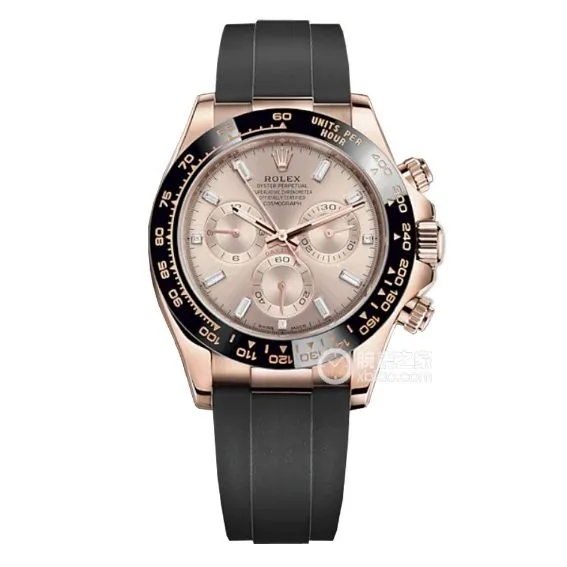 Factory C RolexDaytona1:1super pink plate rubber model m116515ln-0061braceletlive photos