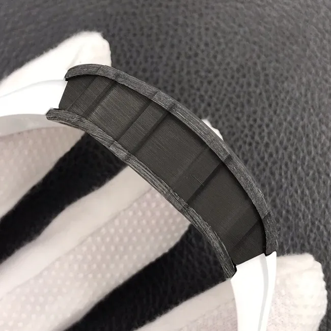 ZF Factorytop-tier watch Richard MilleRM035-2black dial white rubber strapautomatic movement watch front view