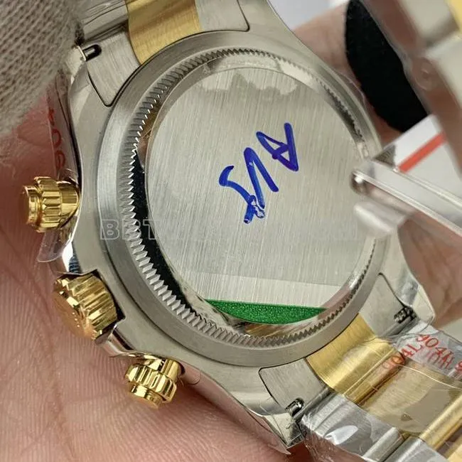 QF factory top-tier watch Rolex Daytonablack dial4131 mechanical gold braceletside live photo