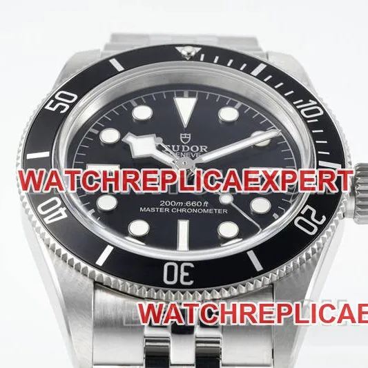 Tudor Watch ZF Factory Biwan Black Plate 41mm Steel Strap Model M7941A1 Front View