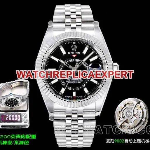 watch Navigator AR+ factory Rolexblack dial mechanical front live photo