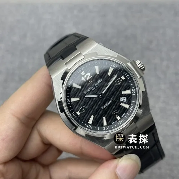 8F factory Vacheron Constantin top-tier watch men's black dialleather strap model pictures and prices side live photo