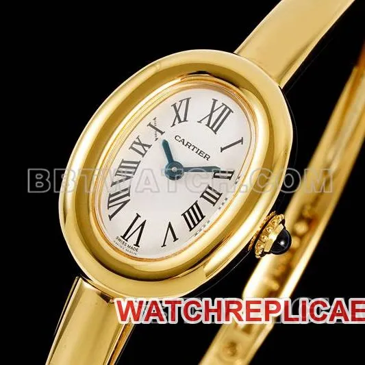 Cartier watch BLS factory bathtub 15 size quartz bracelet watch front live photo