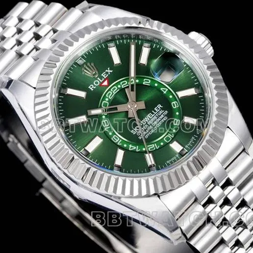 1:1replica watch Navigator AR+ factory Rolexgreen dial mechanical front live photo