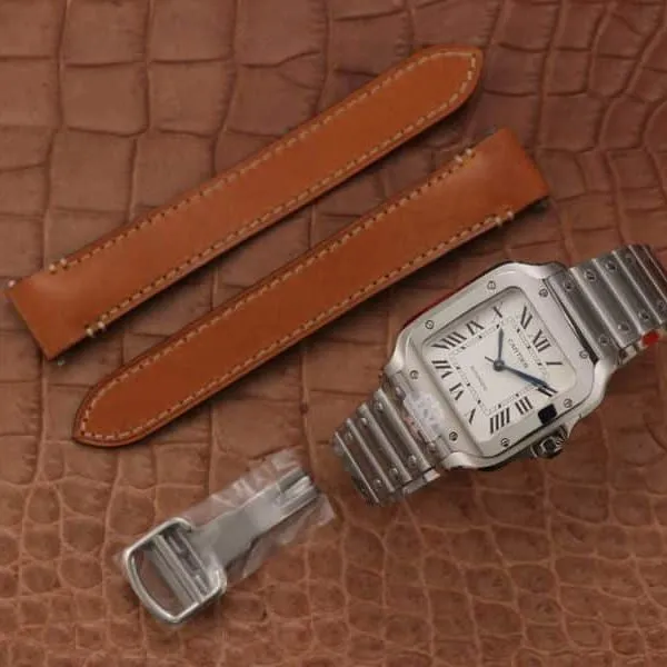 Cartier high-quality watches new Santos watch back cover figure