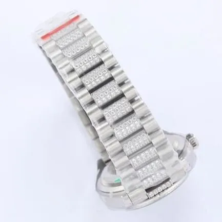 EW Factorytop-tier replicaRolexsuper watch men's gray plate steel braceletDatejust series automatic movement watch back cover picture
