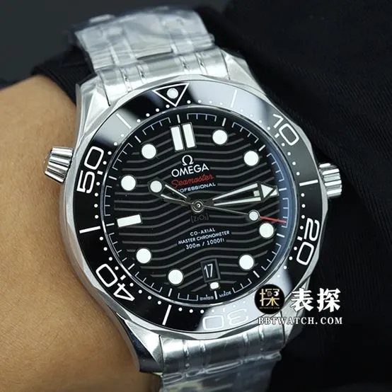 VS FactoryOmegaSeamaster 300m watch men's black dialsteel bracelet picture and price front live photo