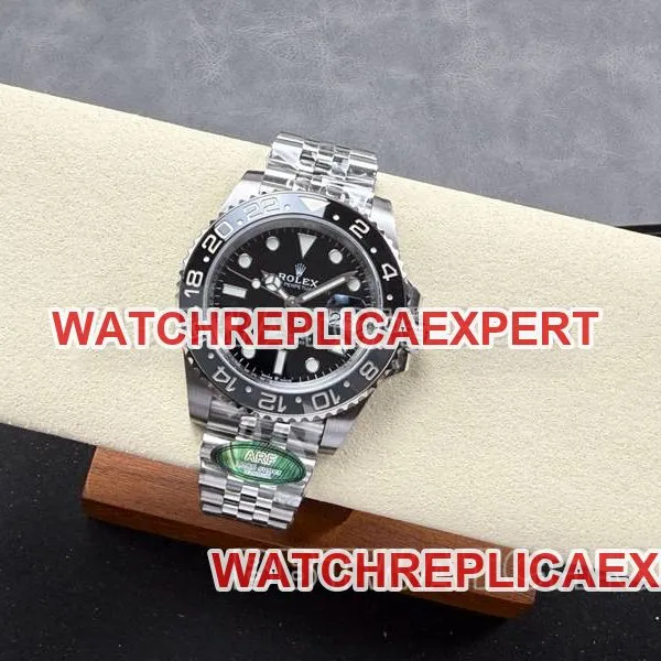Rolex collectible watch ARF FactoryGMT-MasterGMT black and gray circle 3285movementfront live photo
