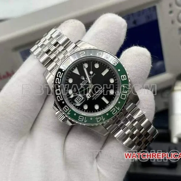 VSRolexGMT-Master type top-tier 1:1high-quality left-handed Sprite circle 126720front live photo