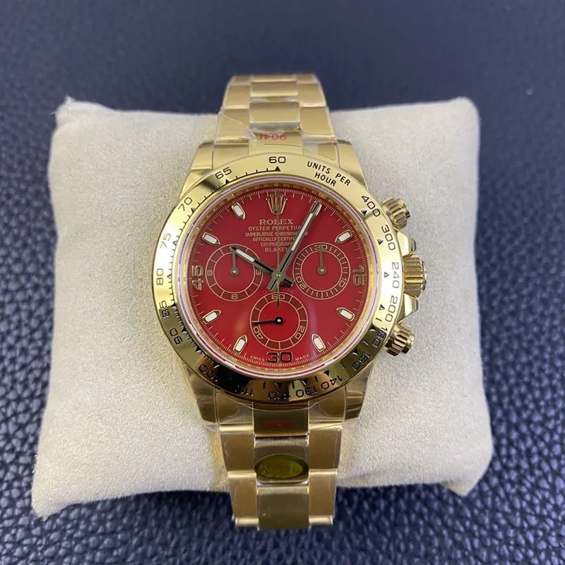 Rolexreplica watch Daytona4130movementBLKEN customized version red moon front view