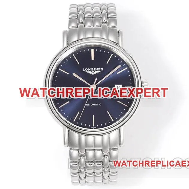 Longines watch XC factory elegant 40mm blue dialL888mechanical movementsteel bracelet model front live photo