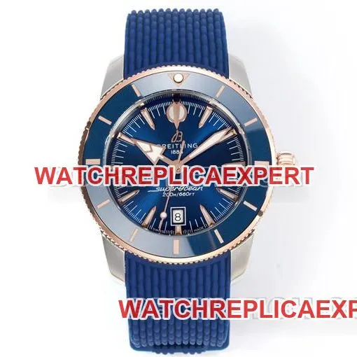 collectible watch BreitlingBLS factory super ocean culture blue dial rubber braceletlive photos