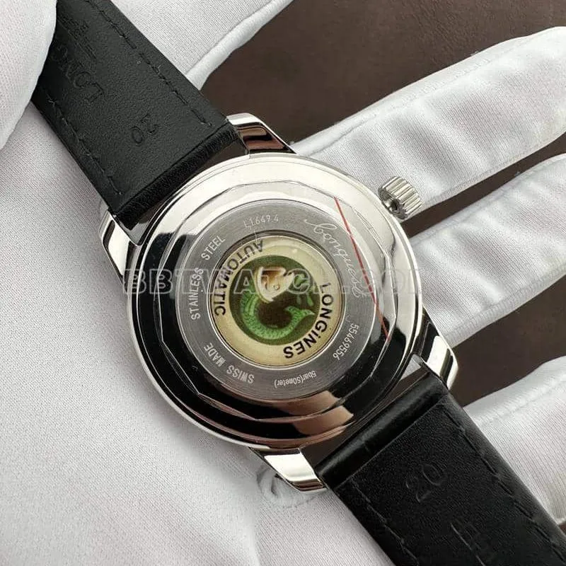 AF FactoryLongines Concast stop-tier 1:1high-quality replicablue dialleather strap front live photo