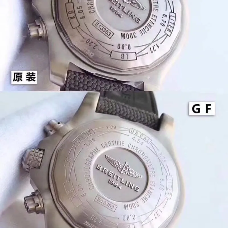 Breitling Avengers Series E1338310|M536|253S|E20DSA.2 Authentic and Fake Review Front View