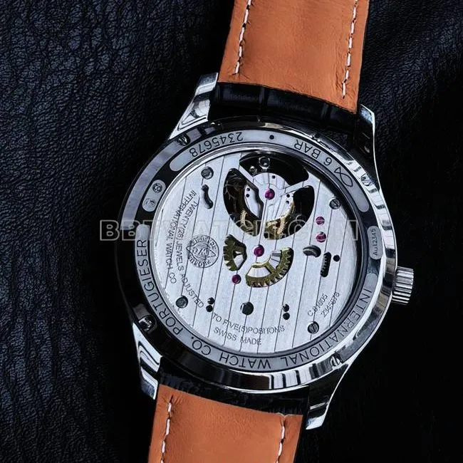 watch TUR factory IWC Portugal white dialtourbillonfront live photo