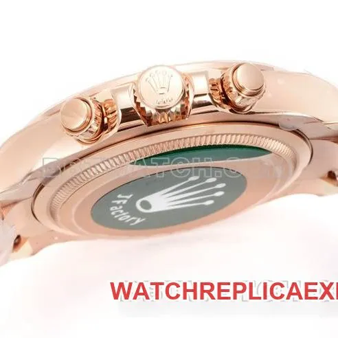 1:1replica watch RolexJF factory Daytonarose gold disc rose gold case 4131 mechanical steel braceletfront live photo