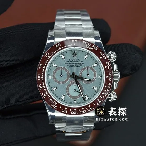 BT factory Rolex Daytona watch men's ice blue steel bracelet picture and price front live photo