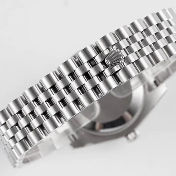 top-tier watch Rolex men's blue dial Oyster Perpetual Datejust 31mm series steel bracelet watch front view