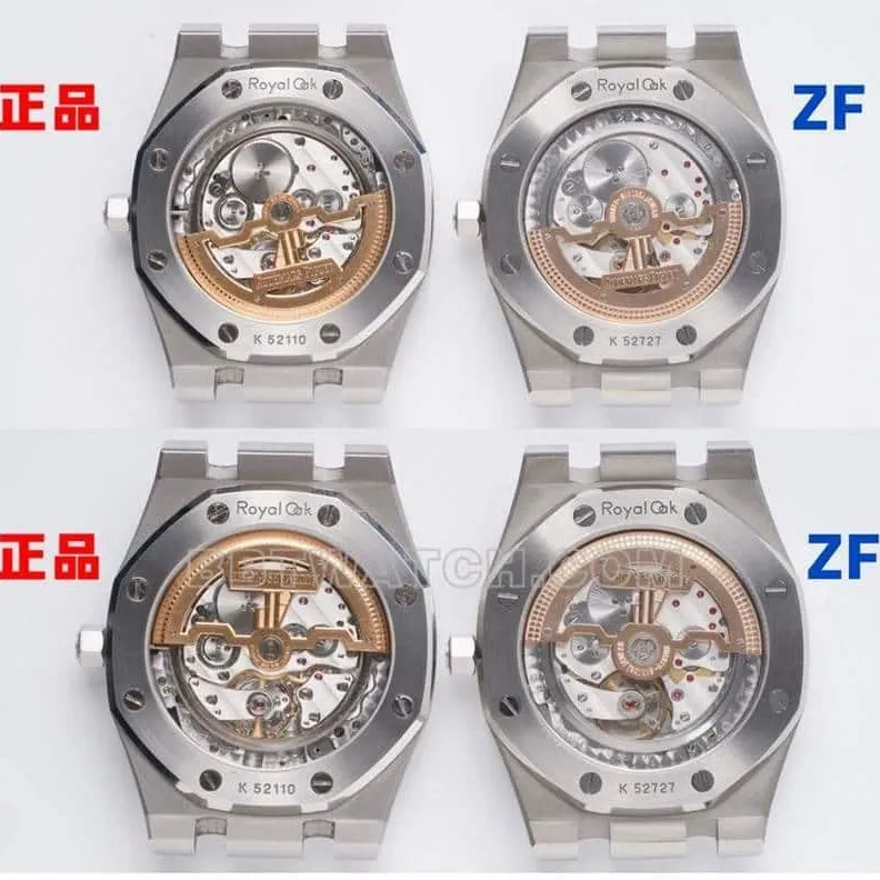ZFRoyal Oak real and fake comparison evaluation Audemars Piguettop-tier watch 15202front live photo