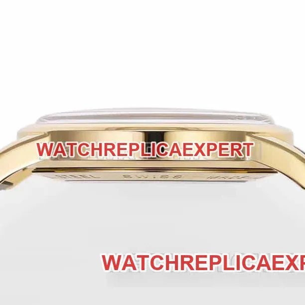 AD factory Longines classic replica1:1top-tier replicaguilloché dialyellow goldleather strap caseback live photo
