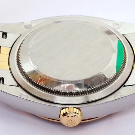 EW Factorytop-tier replicaRolexautomatic movementsteel braceletOyster Datejust36 series men's gold plate gold belt watch back cover picture